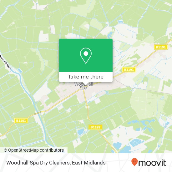 Woodhall Spa Dry Cleaners map