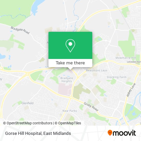 Gorse Hill Hospital map