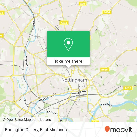 Bonington Gallery map