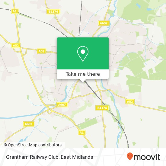 Grantham Railway Club map