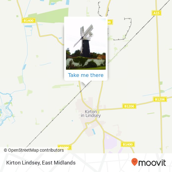 Kirton Lindsey map