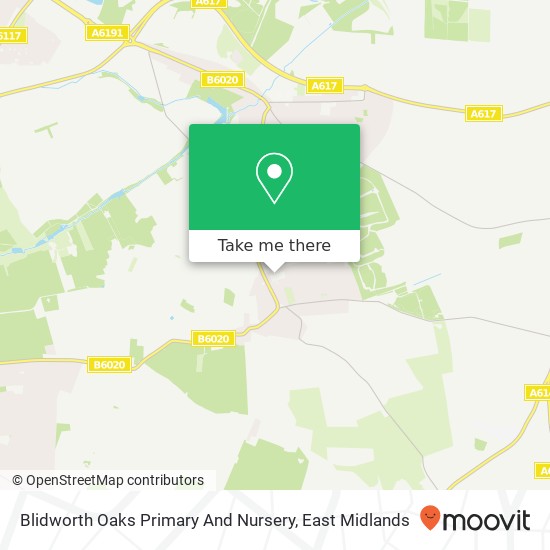Blidworth Oaks Primary And Nursery map