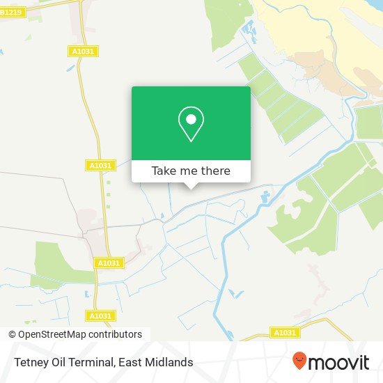Tetney Oil Terminal map