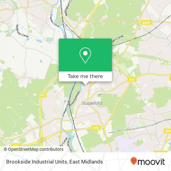 Brookside Industrial Units map