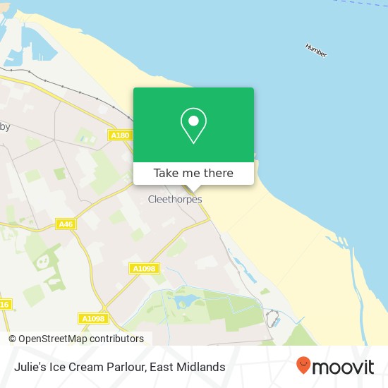 Julie's Ice Cream Parlour map