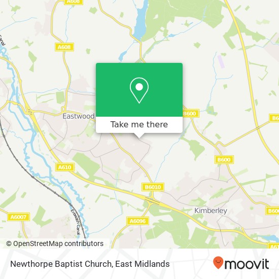 Newthorpe Baptist Church map