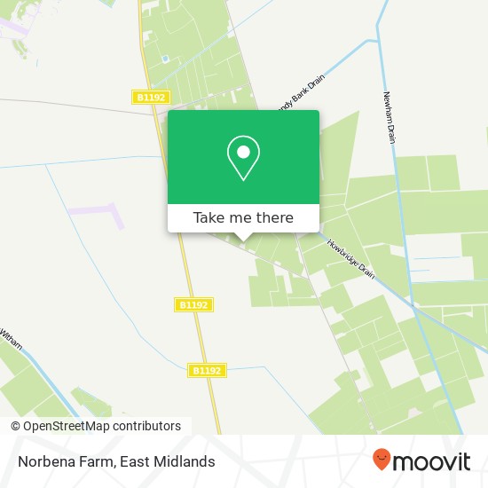Norbena Farm map