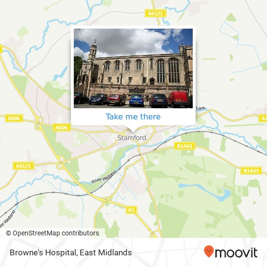 Browne's Hospital map