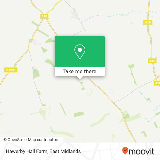 Hawerby Hall Farm map
