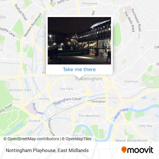 Nottingham Playhouse map