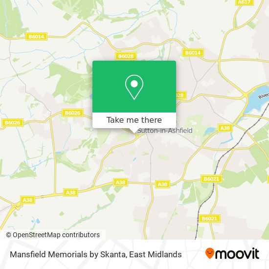 Mansfield Memorials by Skanta map