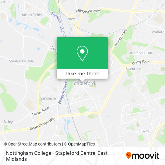 Nottingham College - Stapleford Centre map