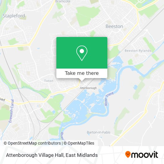 Attenborough Village Hall map