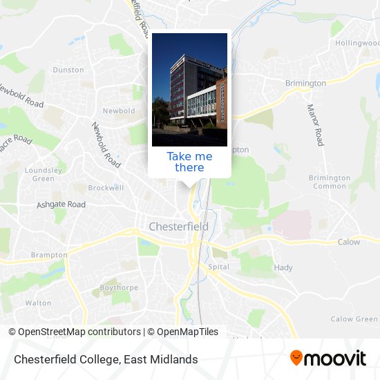 Chesterfield College map