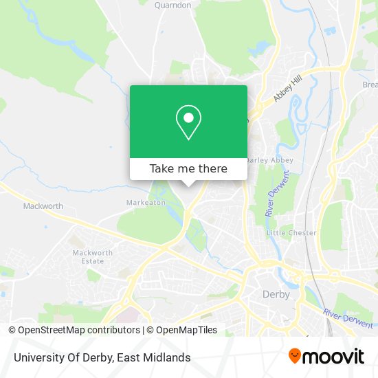 University Of Derby map