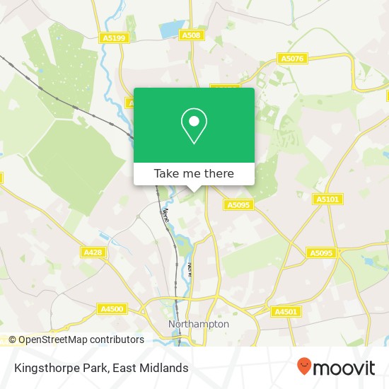 Kingsthorpe Park map