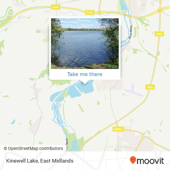 Kinewell Lake map