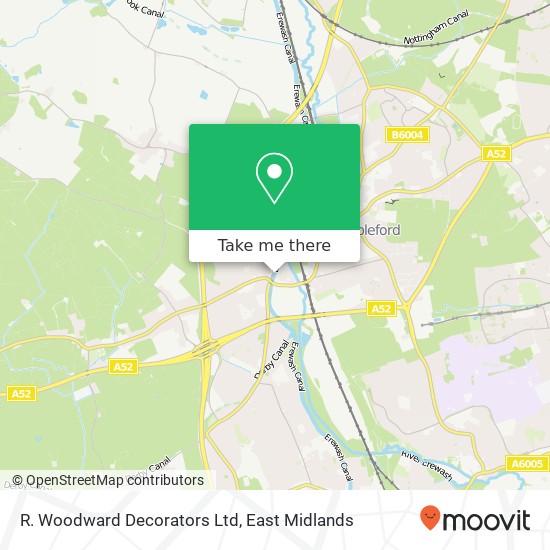 R. Woodward Decorators Ltd map