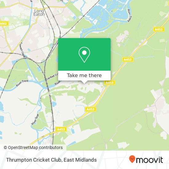 Thrumpton Cricket Club map
