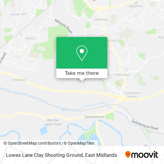 Lowes Lane Clay Shooting Ground map