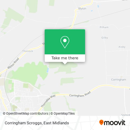 Corringham Scroggs map