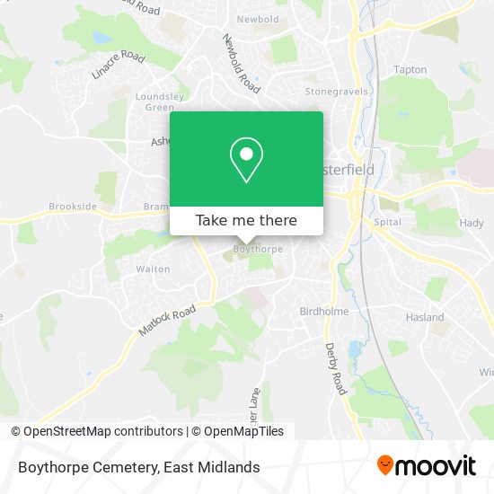 Boythorpe Cemetery map