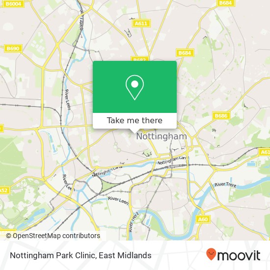 Nottingham Park Clinic map