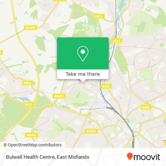 Bulwell Health Centre map