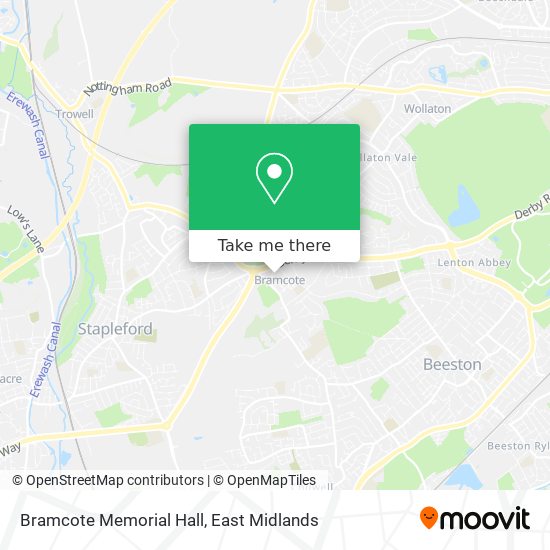 Bramcote Memorial Hall map