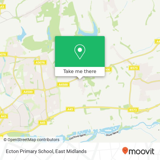 Ecton Primary School map
