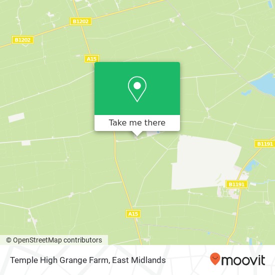 Temple High Grange Farm map