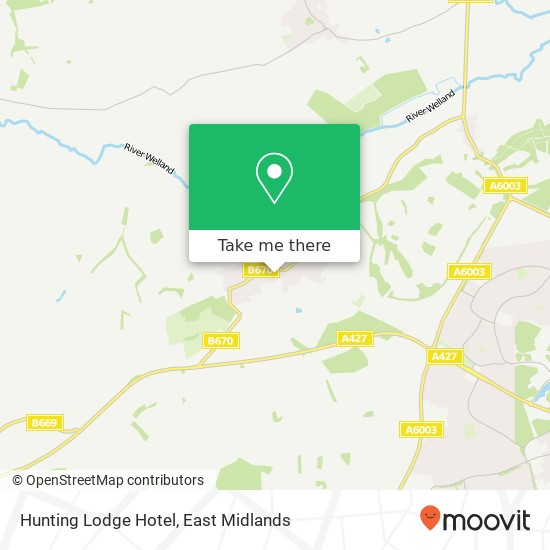Hunting Lodge Hotel map