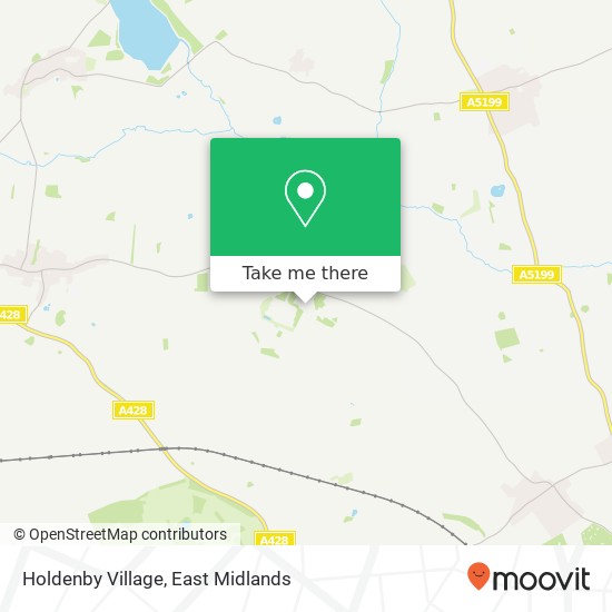 Holdenby Village map