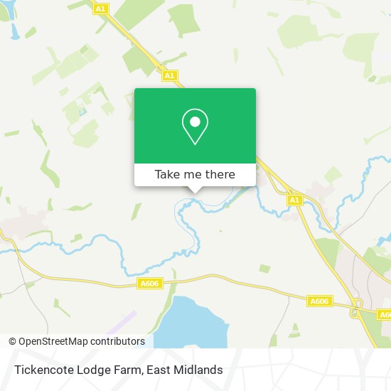Tickencote Lodge Farm map