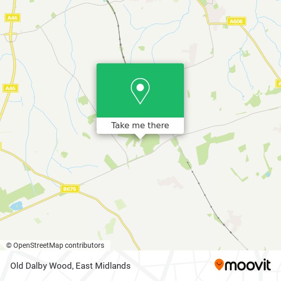 Old Dalby Wood map