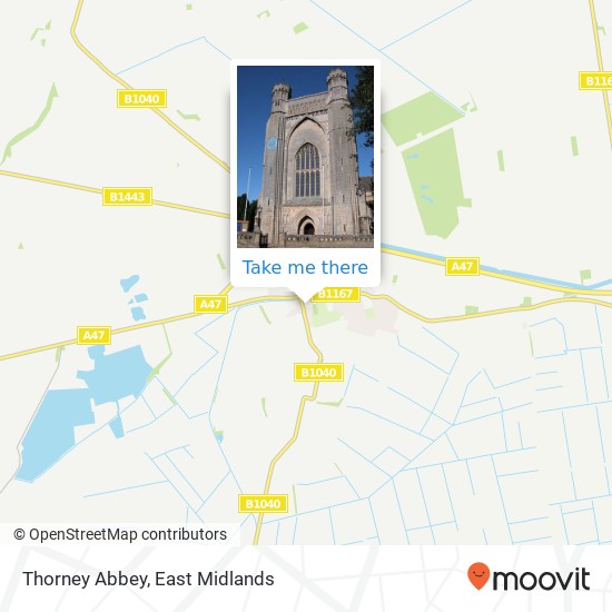 Thorney Abbey map