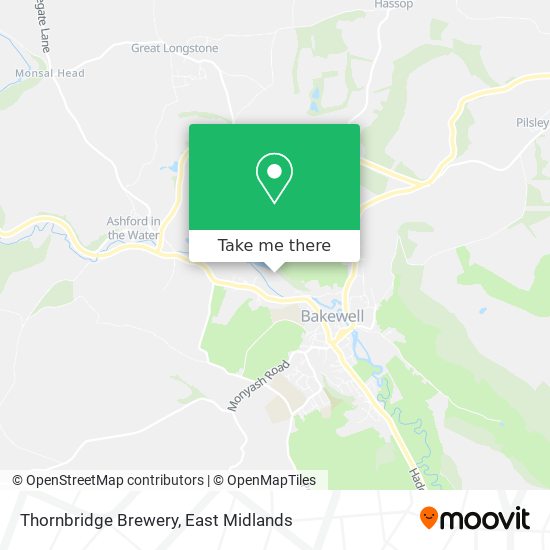 Thornbridge Brewery map