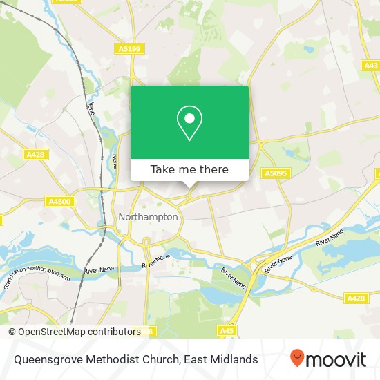 Queensgrove Methodist Church map