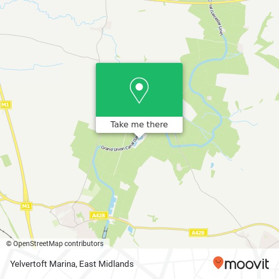 Yelvertoft Marina map