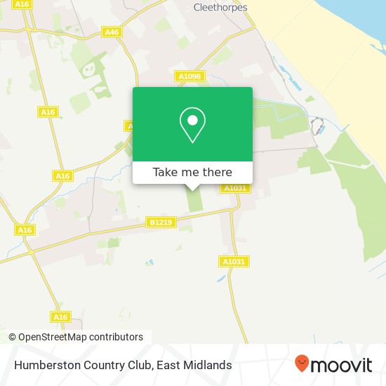 Humberston Country Club map