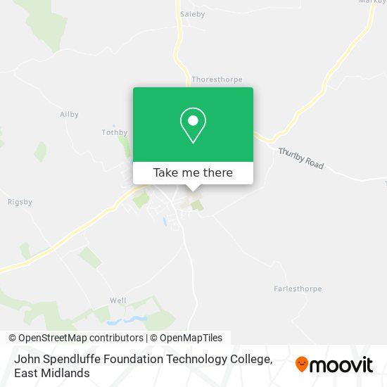 John Spendluffe Foundation Technology College map