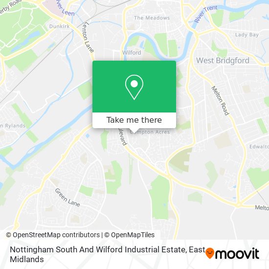 Nottingham South And Wilford Industrial Estate map