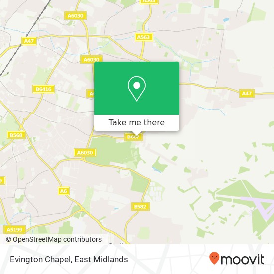 Evington Chapel map