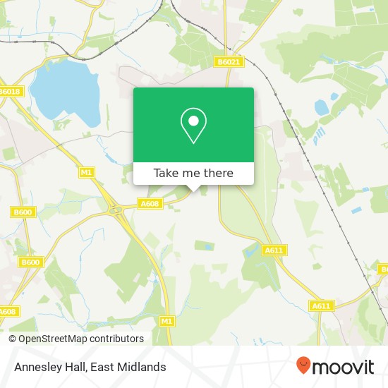 Annesley Hall map