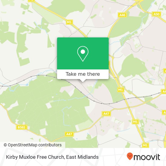 Kirby Muxloe Free Church map