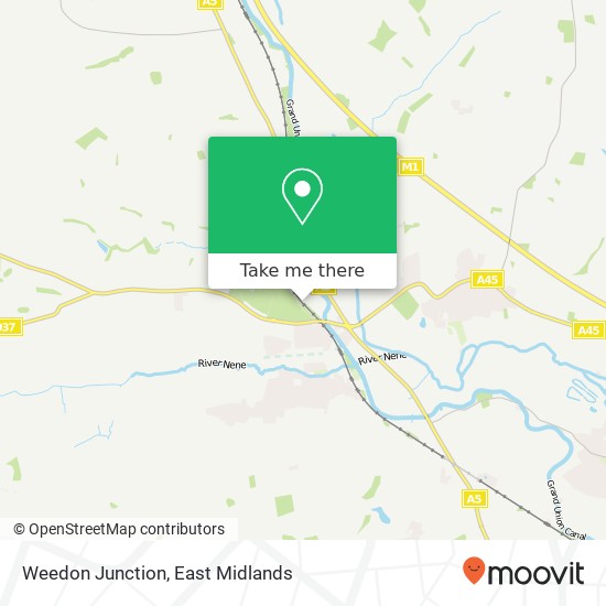Weedon Junction map