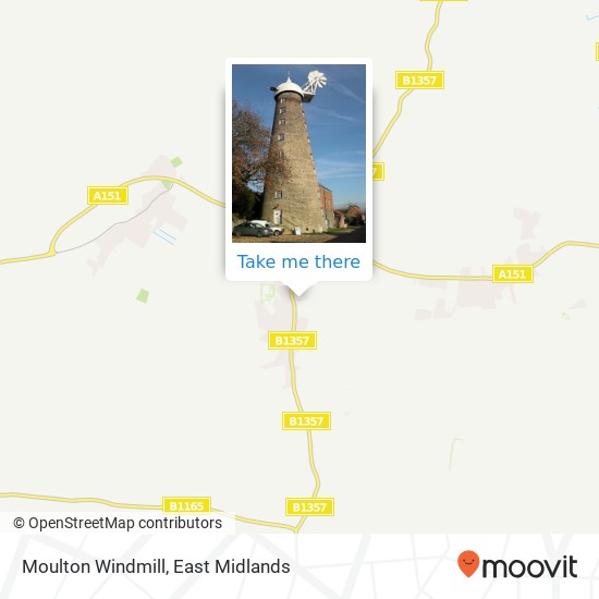 Moulton Windmill map