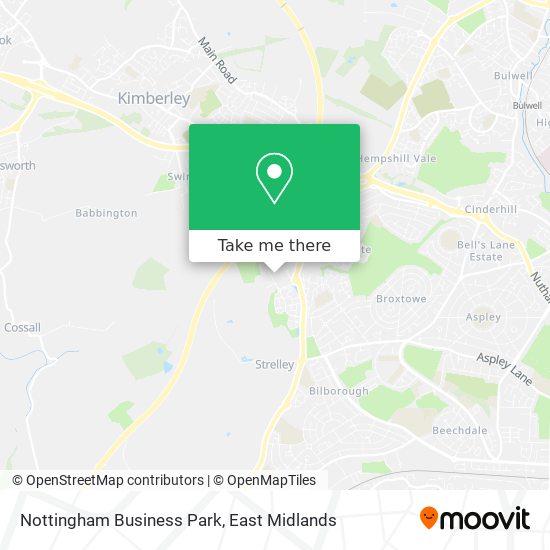 Nottingham Business Park map