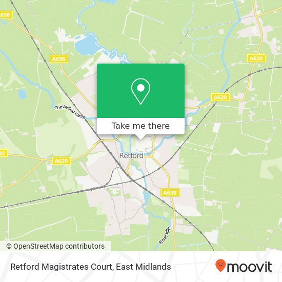 Retford Magistrates Court map