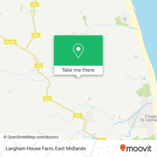 Langham House Farm map